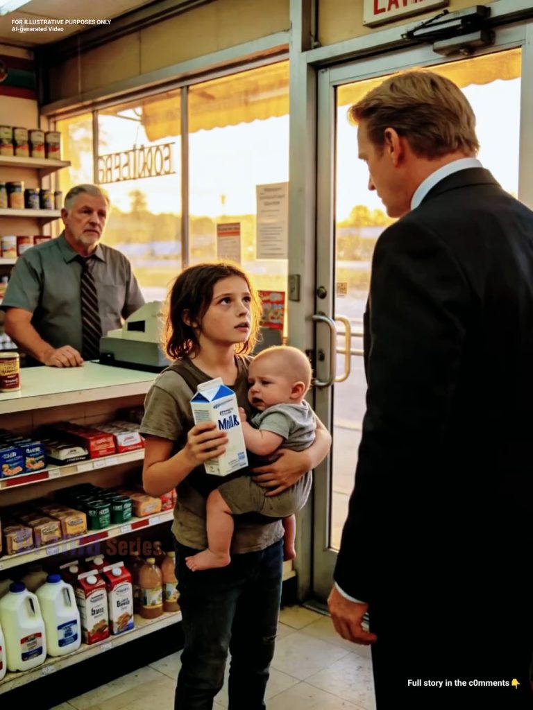 “I’ll Pay When I Grow Up, I Promise” — A 9-Year-Old Girl Held Her Baby Brother and Asked for Milk… What the CEO Did Changed Their Lives Forever