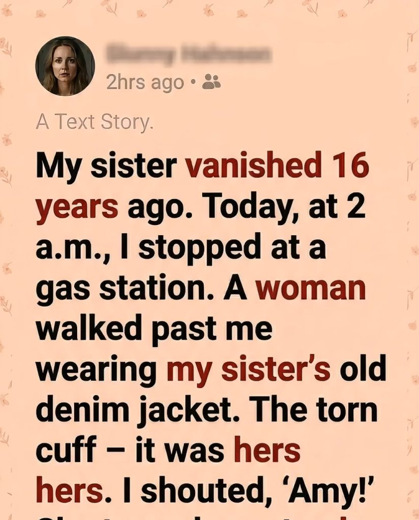 A lost sister, a midnight sighting—and a chilling truth waiting to be uncovered.