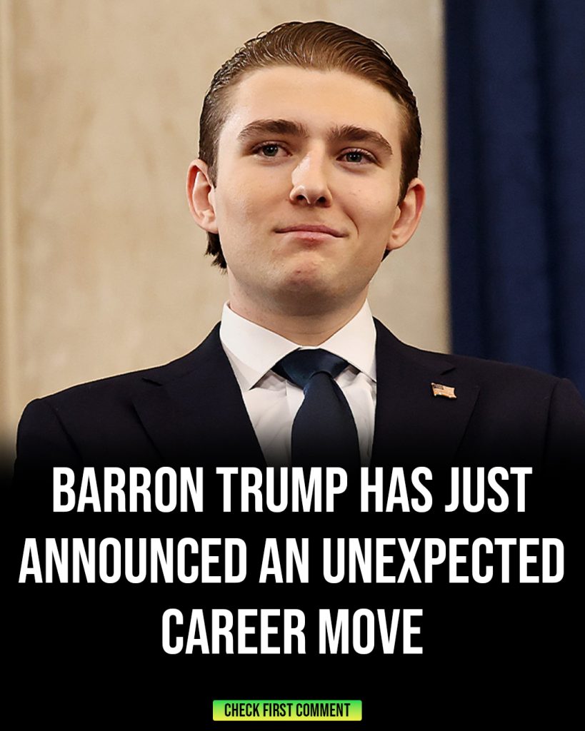Barron Trump announces unexpected new career move