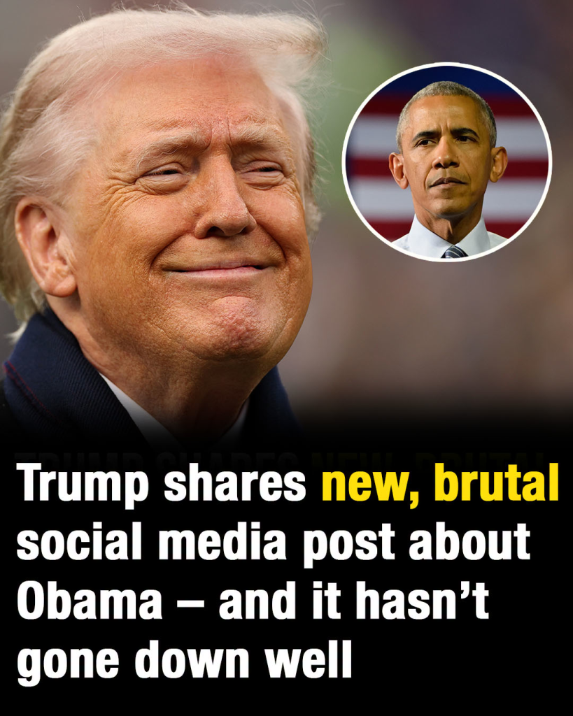 Trump shares new brutal social media post about Obama