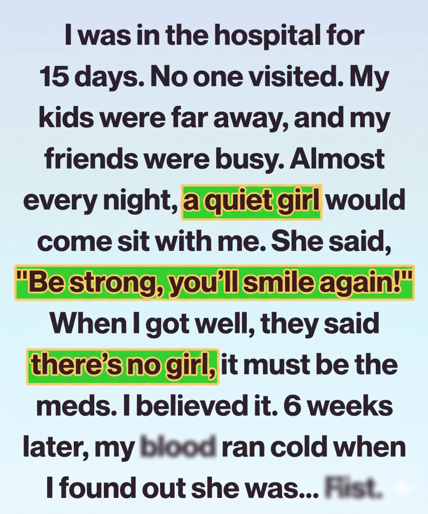 A Girl Appeared Beside My Hospital Bed — Then She Said My Name