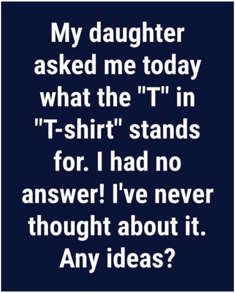 Why Do We Call Them T-shirts?