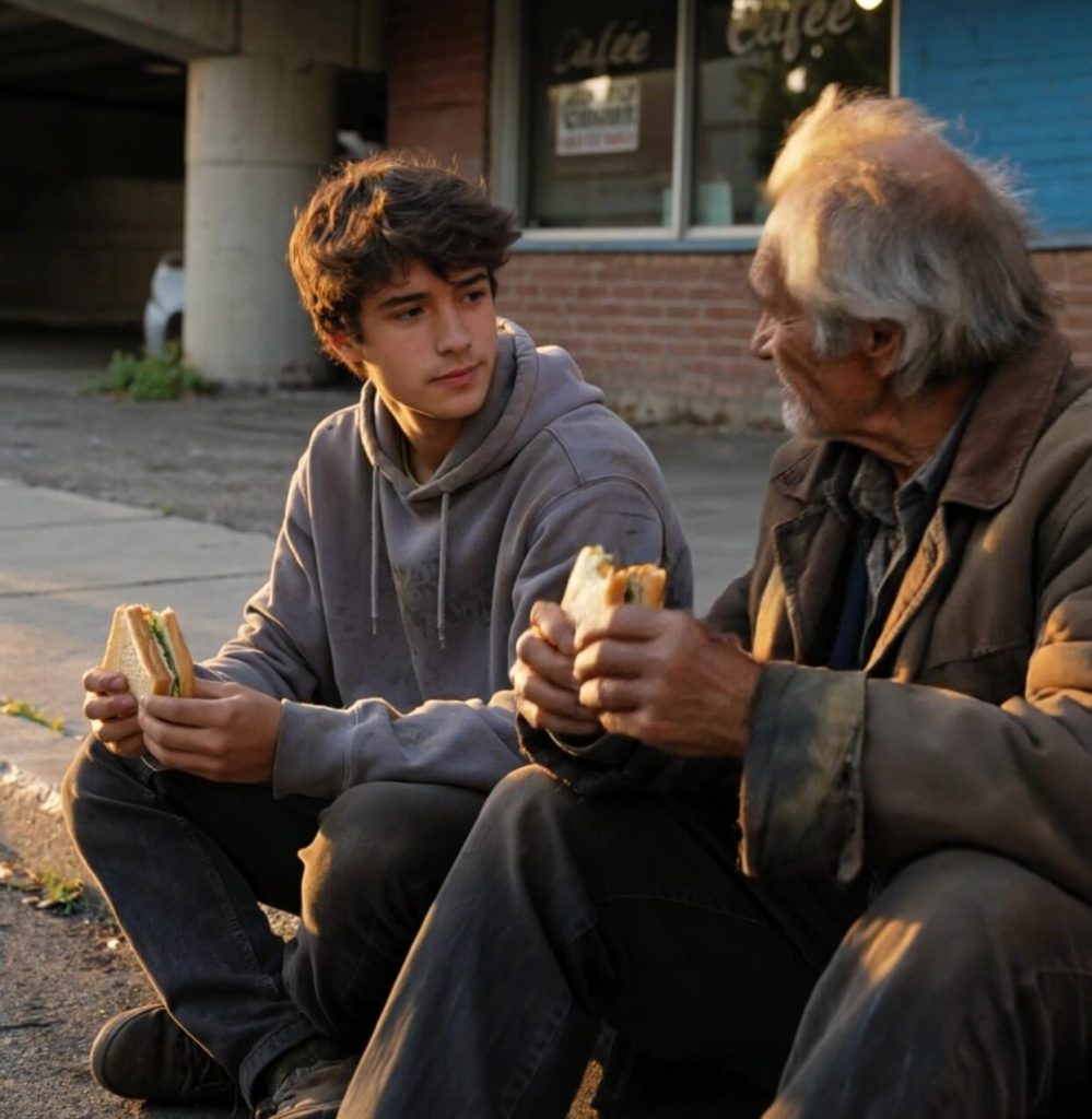 I Shared My Last Sandwich With a Homeless Old Man—The Next Morning, a Black Limousine Changed My Entire Life