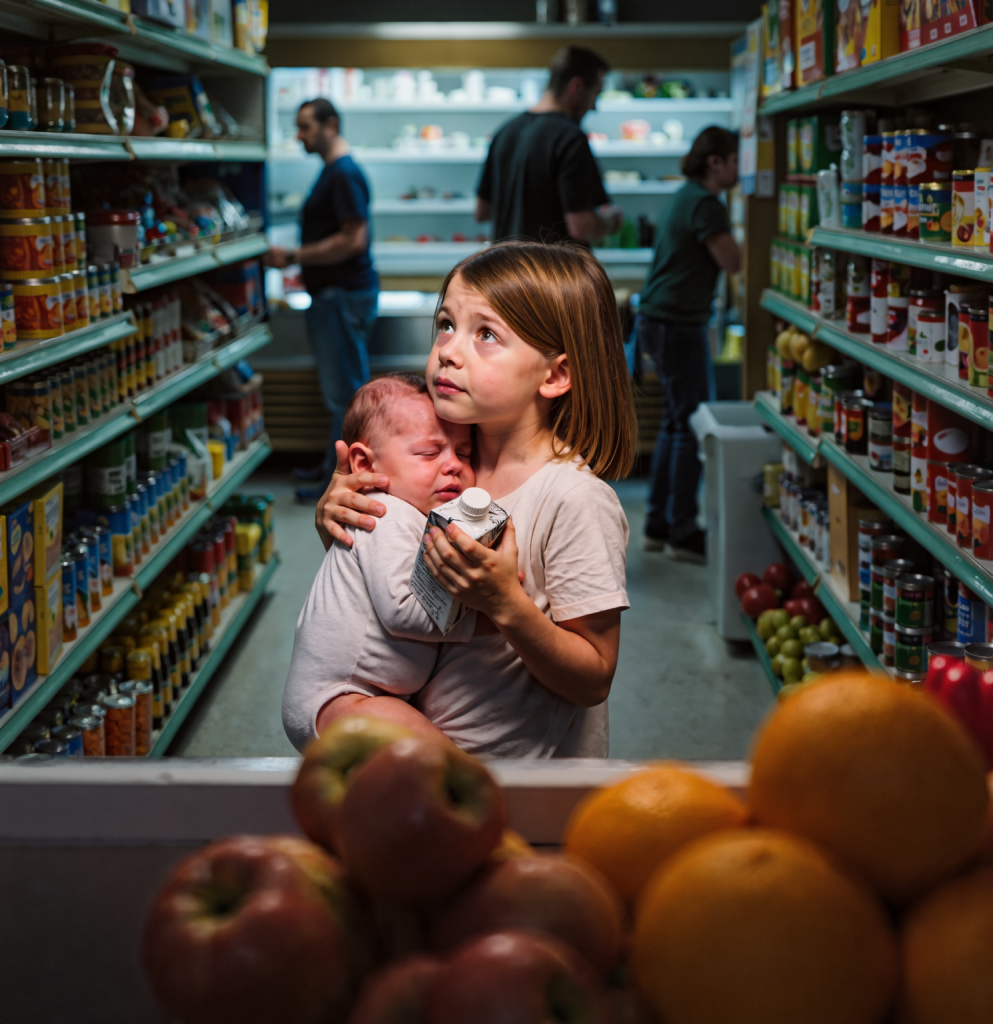 “I’ll Pay When I Grow Up, I Promise” — A 9-Year-Old Girl Held Her Baby Brother and Asked for Milk… What the CEO Did Changed Their Lives Forever