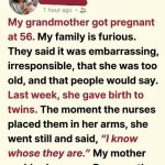 MY 56-YEAR-OLD GRANDMOTHER ANNOUNCED SHE WAS PREGNANT — AND MY FAMILY TREATED IT LIKE A DISASTER UNTIL THE DAY THE