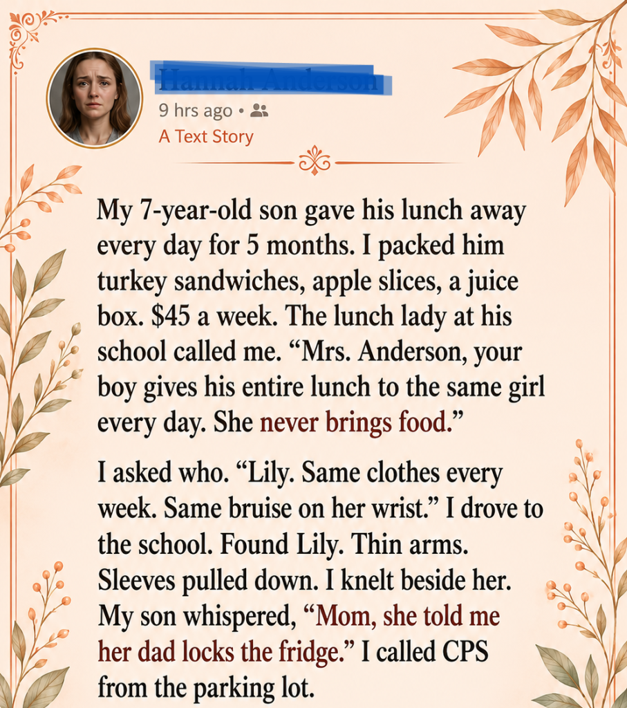 A 7-year-old boy quietly gave away his lunch every day for 5 months. What happened next exposed a heartbreaking secret—and proved that kindness can save a life. ❤️