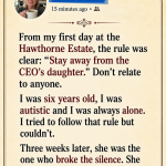 The CEO’s Autistic Daughter Never Spoke to Anyone—Then She Looked at Her New Tutor and Whispered Four Words  Some rules exist for a reason.  Others exist because people have stopped believing miracles are possible.
