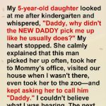 I Picked up My 5-Year-Old from Kindergarten When She Suddenly Said, ‘Daddy, Why Didn’t the New Daddy Pick Me up like He Usually Does?’