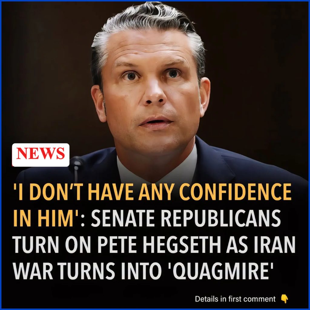 ‘I Don’t Have Any Confidence in Him’: Senate Republicans Turn on Pete Hegseth as Iran War Turns Into ‘Quagmire’