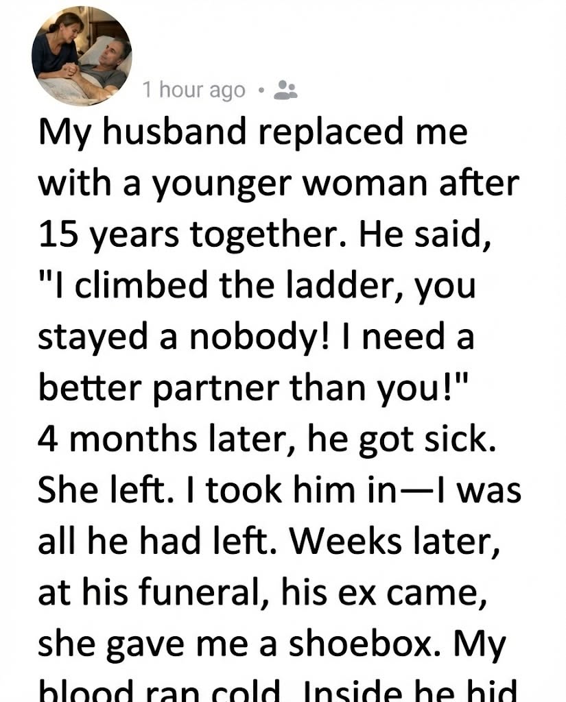 He Walked Away for Someone Else… Until Illness Took It All and I Was the Only One Left Beside Him
