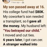 I Sacrificed My Son’s College Fund For A Coworker’s Child—Then A Stranger Changed Everything 6 Years Later
