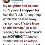 I Cared for My Lonely Neighbor for 2 Years—At Her Will Reading, Her Son Claimed I’d Get NOTHING… Then the Lawyer Gave Me This