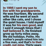 He abandoned his son 30 years ago, believing distance would solve everything. Then one handwritten note—just four words—gave him the chance to rewrite the ending. ❤️ Sometimes it’s never too late to become the parent you should have been.