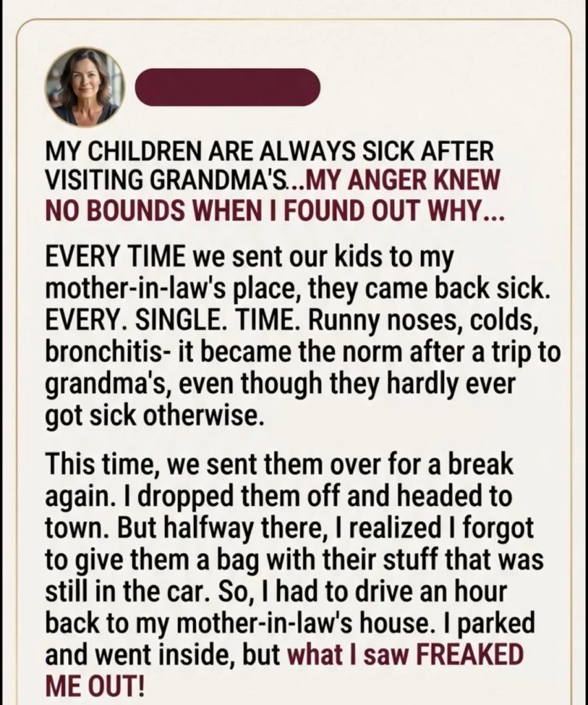 I Found My In Laws Secret Plan To Make My Kids Sick enjoy your reading…