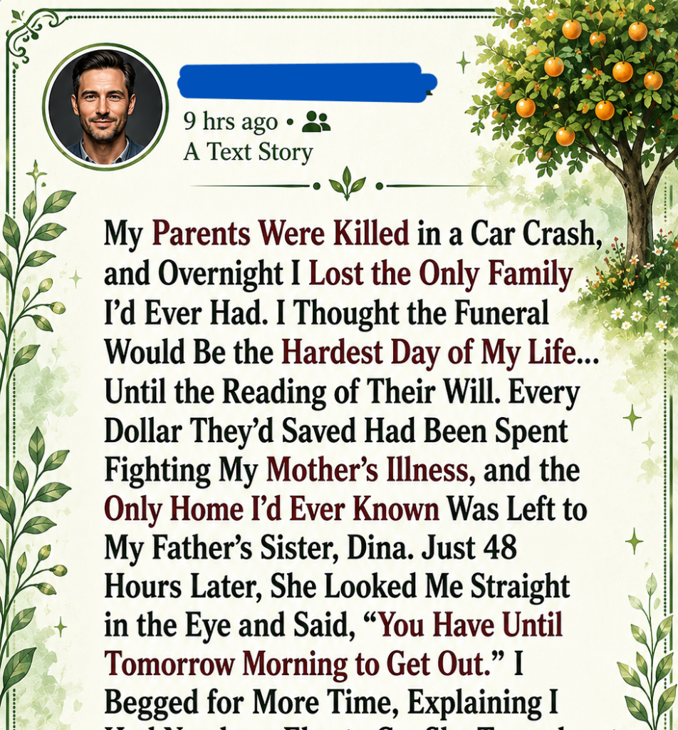 My Aunt Threw Me Out Two Days After My Parentsâ FuneralâThen a Black Limousine Changed My Life Forever