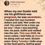 I threw my 17-year-old son out when he became a father. Sixteen years later, he stood in my soup line with two hungry children—and the words he whispered shattered everything I believed about being a parent.